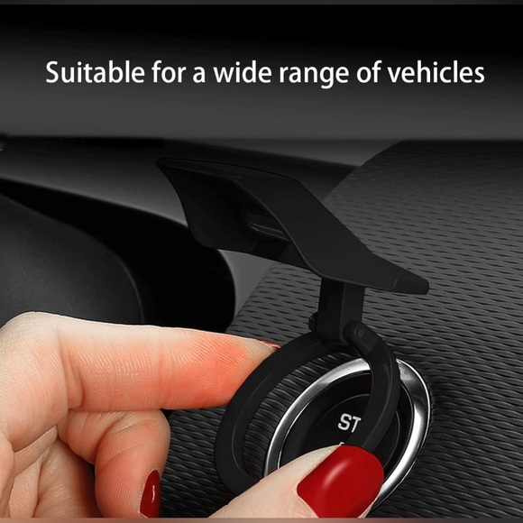 Engine Start/Stop Button Cover for Civic CRV XRV Challenger Charger (Bla… - Picture 6 of 7